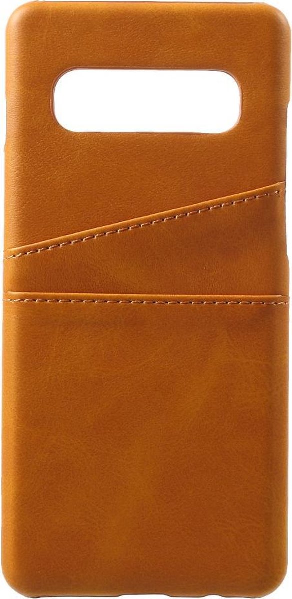 Casecentive Leren Wallet back case Galaxy S10 bruin