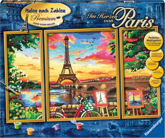 Ravensburger Schilderen op nummer In het hart van Parijs - Hobbypakket |  bol.com