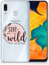 Geschikt voor Samsung Galaxy A30 | A20 Uniek TPU Hoesje Boho Stay Wild