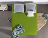 Hoogwaardige Dubbel Jersey Hoeslaken Groen | 160x200 | 220 Gram | Extra Dikke Kwaliteit