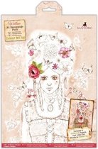 Colour Me In A4 Decoupage Pack - Santoro