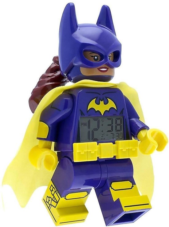 Lego Batman: Movie Batgirl Wekker 23 Cm Paars/geel