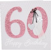 Carte de voeux Glamour 60 Happy Birthday