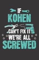 If KOHEN Can't Fix It