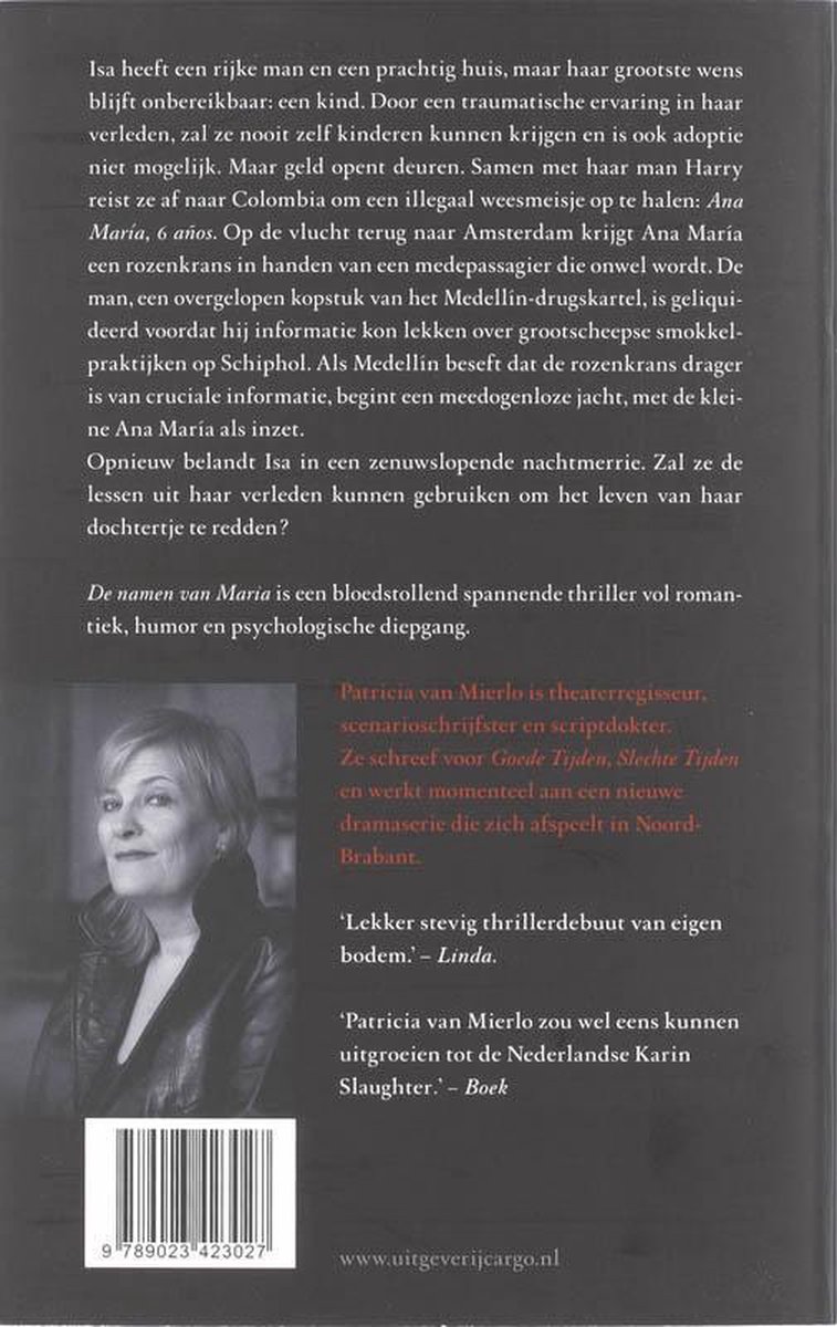 De Namen Van Maria - back cover