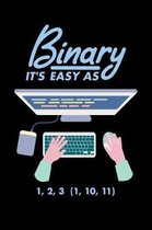 Binary It's Easy As 1 2 3 (1, 10, 11)