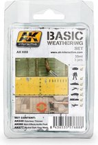 AK Interactive AK688 - Basic Weathering Set  3 x 35ml