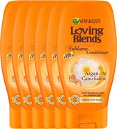 Garnier Loving Blends Conditioner - Argan & Cameliaolie - Droog en Dof Haar - 6 x 250 ml - Voordeelverpakking