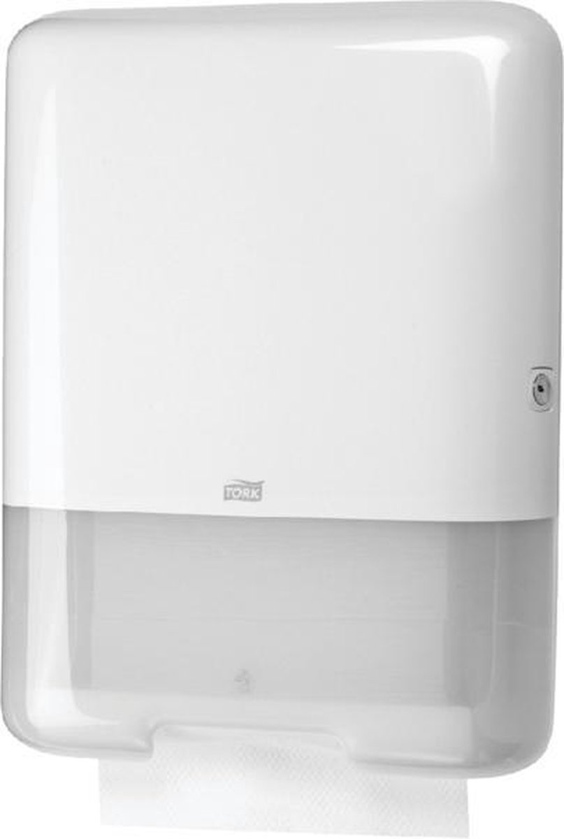 Handdoek Tork H3 Advanced Singlefold 2-laags 226x230mm 15x250 Vel Wit 290143