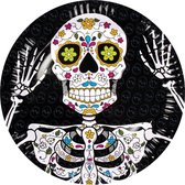 24 stuks: Set a 6 Bordjes - Day of the dead - 23cm