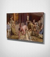 Sheep Shearing - Painting Canvas - 30 x 40 cm - Schilderij - Canvas - Slaapkamer - Wanddecoratie  - Slaapkamer - Foto op canvas