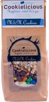 Zak met koekjesmix van Cookielicious, M&M's cookies