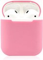 Airpods Silicone Case Cover Hoesje voor Apple Airpods - Licht Roze