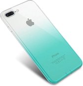 Apple iPhone X Back Cover Telefoonhoesje | iPhone Xs | Groen en Wit | TPU Hoesje