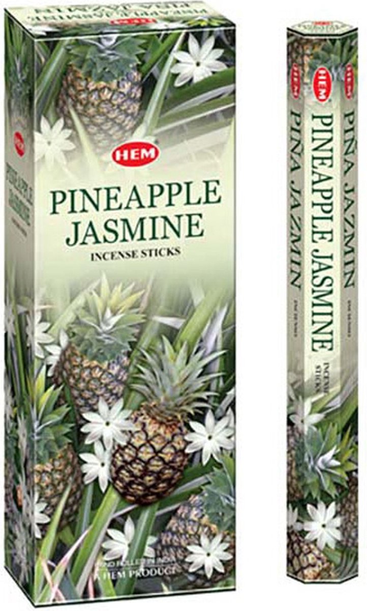 HEM Wierook - Pineapple Jasmine - Slof (6 pakjes/120 stokjes)