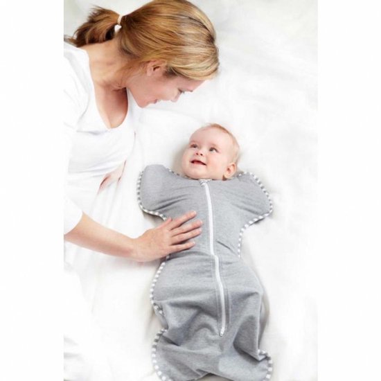 Love to dream - Swaddle UP inbakerslaapzak stage 1 small grijs