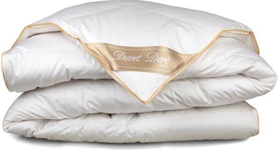 Duvet Doré Gold - Dons - Dekbed - Eenpersoons - 140x220 cm - Wit