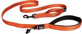 EzyDog Soft Trainer Hondenriem Oefenlijn - Looplijn hond - 180x2.5cm - Oranje