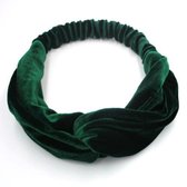 Jumalu velvet haarband groen hoofdband - diameter 19