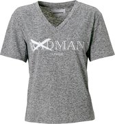 T-shirt dames - grijs - badman hunter - mt S