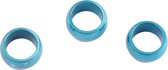 Bull's Shaft Rings Aluminium Blauw Dikte 5 Mm 3 Stuks