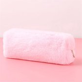 Fluffy Etui met Vacht - 21x9 cm - Licht Roze