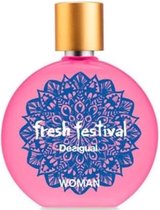 MULTI BUNDEL 3 stuks Desigual Fresh Festival Woman Eau De Toilette Spray 50ml