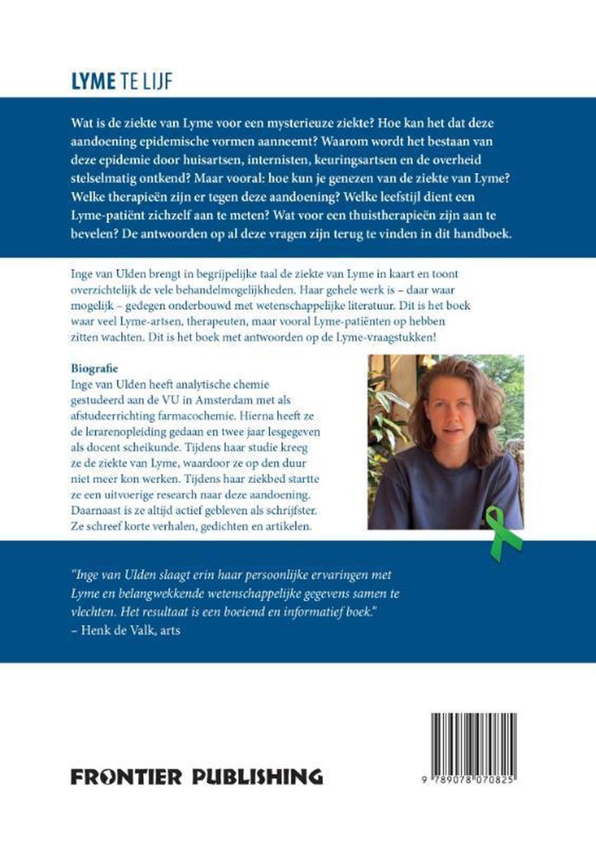 Lyme te lijf - back cover