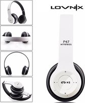 Lovnix P47 | casque Bluetooth | Casque d'écoute sans fil | Casque d'écoute sans fil | Blanc
