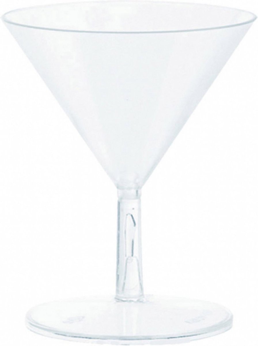 beginsel Ladder uitsterven 20 plastic mini Martini glazen - Feestdecoratievoorwerp | bol.com