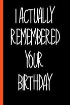 Funny I Remembered Your Birthday Composition Notebook