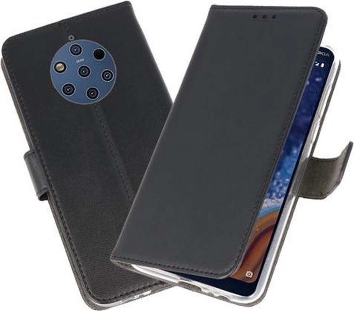 Bestcases Pasjeshouder Telefoonhoesje Nokia 9 PureView - Zwart
