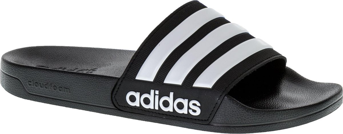 adidas - CF Adilette - Zwarte Badslipper - 37 - Zwart | bol.com