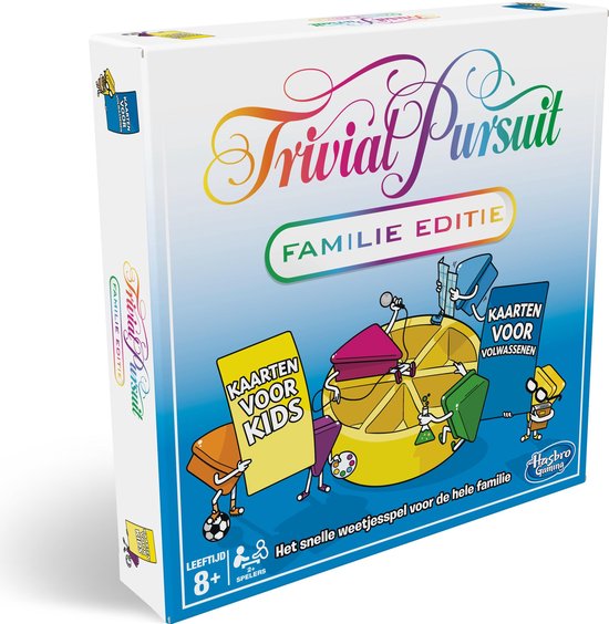 Gezelschapsspel: Trivial Pursuit Familie Editie - Bordspel, uitgegeven door Hasbro Gaming