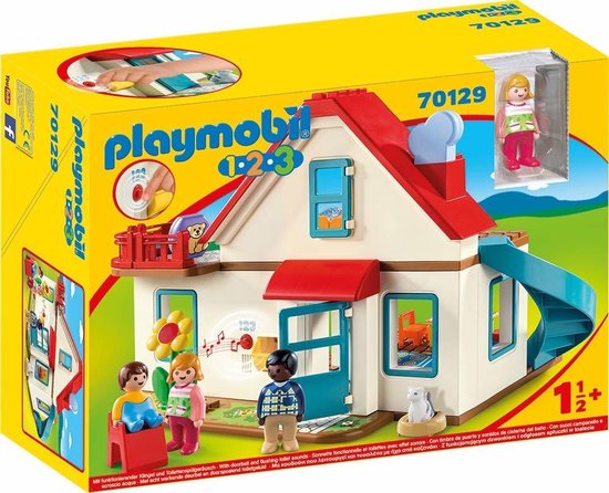 | PLAYMOBIL 1.2.3 Woonhuis 70129 Playmobil 123 peuter speelgoed Speelgoed tips 2020