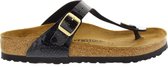 Zwarte Teenslippers Birkenstock Gizeh Magic Snake Maat 36
