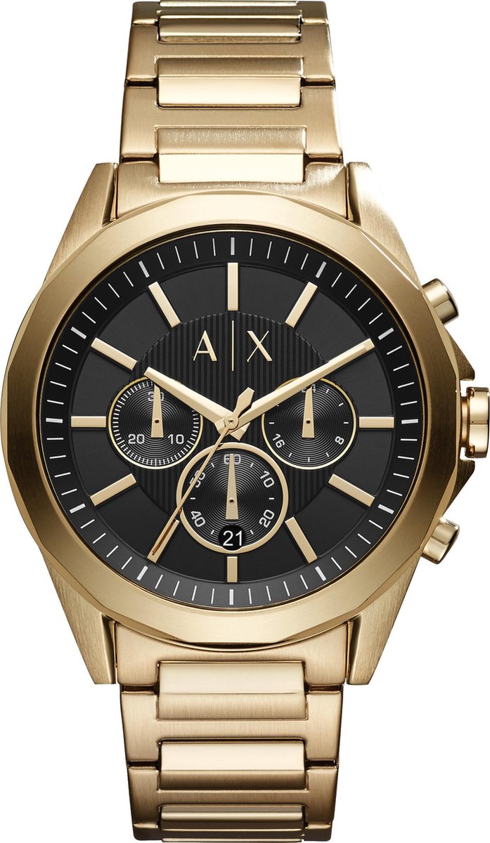 Armani Exchange AX2611 Herenhorloge 44 mm - Goudkleurig