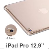 DrPhone iPad Pro 12.9 (2017) TPU Hoes - Soft-Gel Case - Ultra Dunne Hoesje - Siliconen Premium Case - Transparant