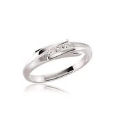 Glow- Zilveren ring met steen