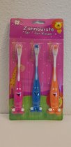 Tandenborstels voor kinderen 3 kleuren