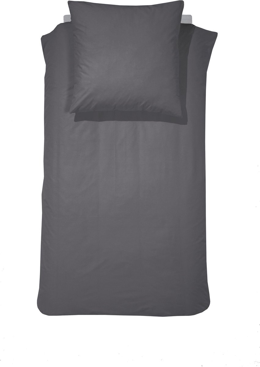 Cinderella Morning 1-persoons dekbedovertrekset 155x220cm flanel antraciet + 1 kussensloop 60x70 anthracite (96)