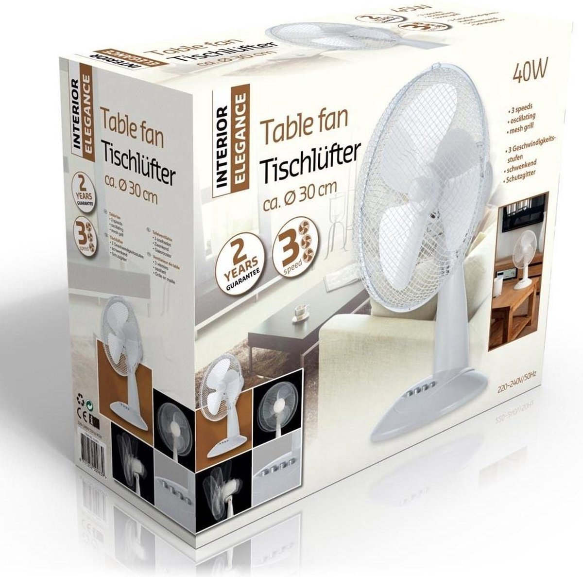 Interior ventilator Elegance - Tafelventilator - Wit