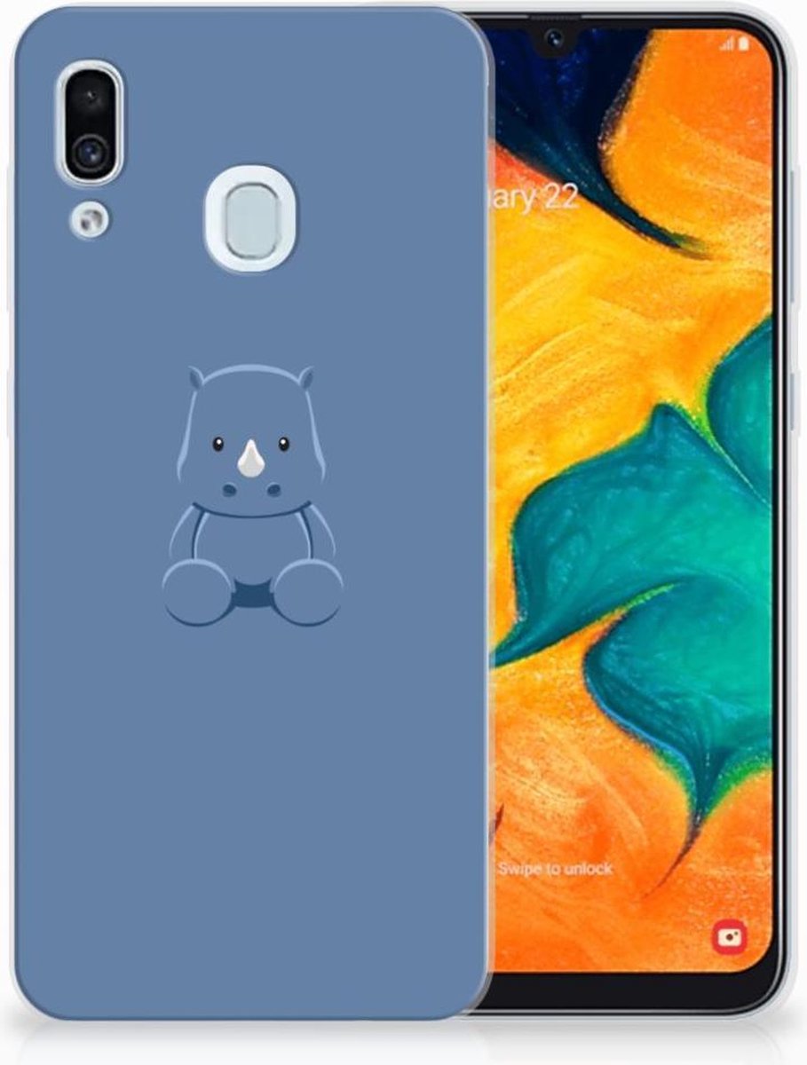 Samsung Galaxy A30 Telefoonhoesje met Naam Baby Rhino