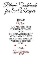 Blank Cookbook For Cat Recipes