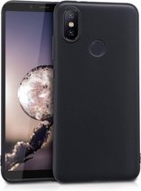 DrPhone Xiaomi Mi 6X / Mi A2 siliconen hoesje - TPU case - Ultra dun flexibele hoes   Zwart