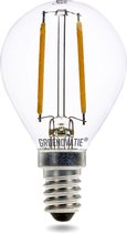 Groenovatie LED Filament Kogellamp - 2W - E14 Fitting - 78x45 mm - Dimbaar - Extra Warm Wit