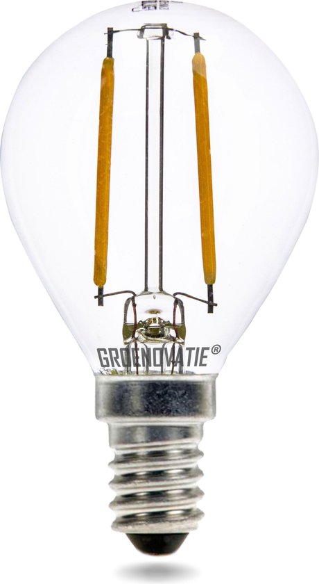 Groenovatie LED Filament Kogellamp - E14 Fitting - 78x45 - Dimbaar - Extra Warm Wit