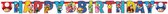 AMSCAN - Happy Birthday Super Mario slinger - Decoratie > Slingers en hangdecoraties - Multi Colour