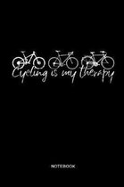 Cycling is my therapy Notebook