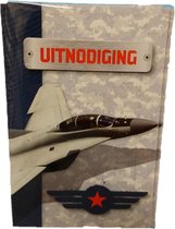 Cartes d'invitation - Jet Fighter - 6pcs.